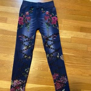 Light in the box floral jeggings jeans Small